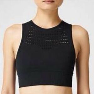 NWT- Sweaty Betty- Black 360 Workout Bra Seamless Light Support, Size XL
